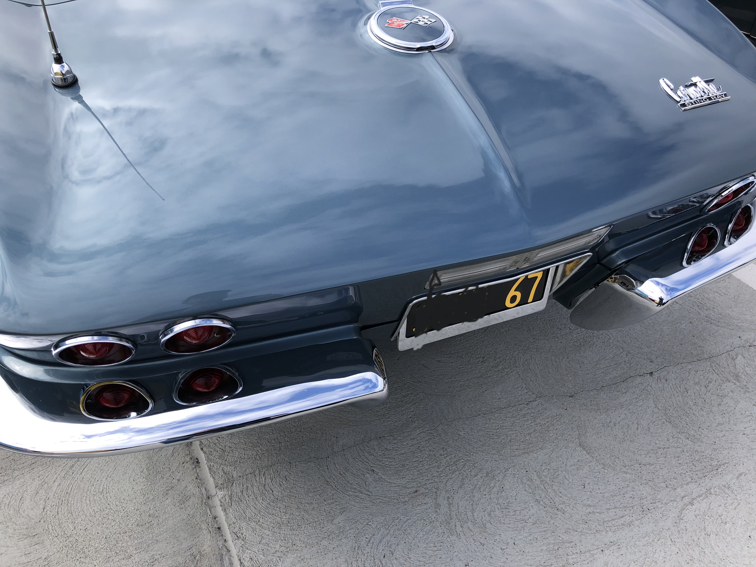 1967 Chevrolet Corvette Lynndale Blue Trunk