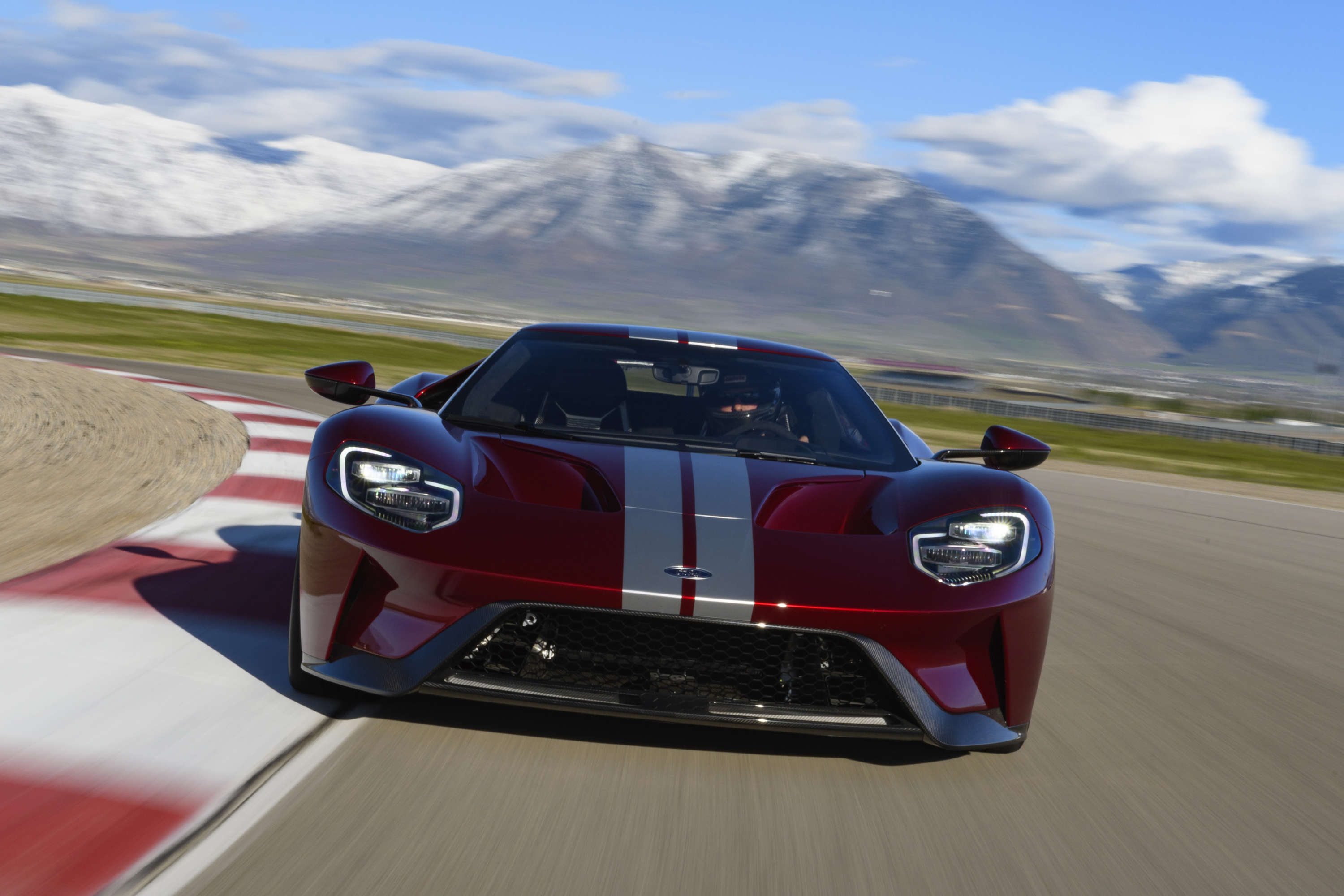 New Ford GT Red and Silver Press Launch