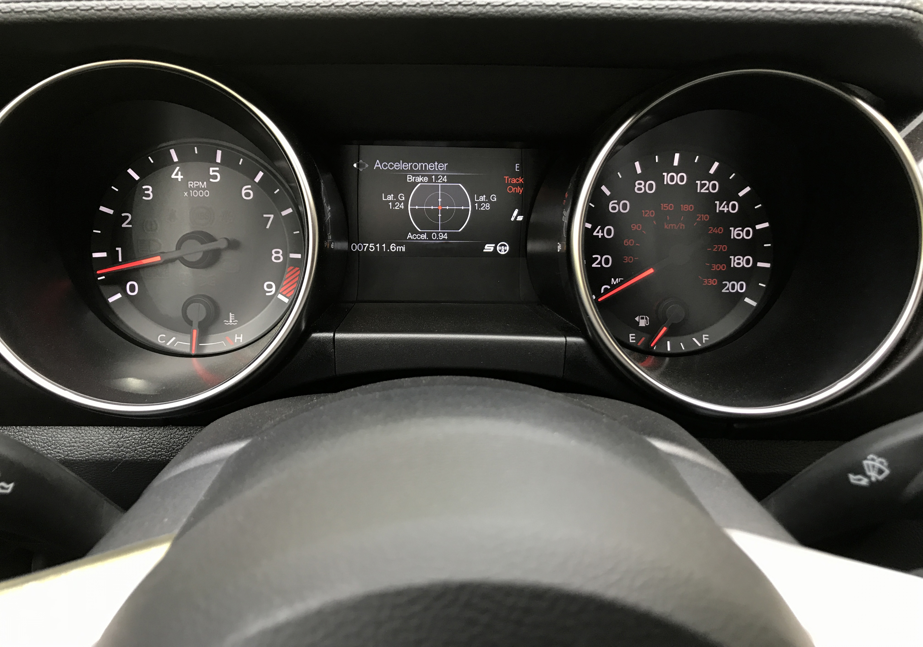 2017 Ford Mustang Shelby GT350R Gauges