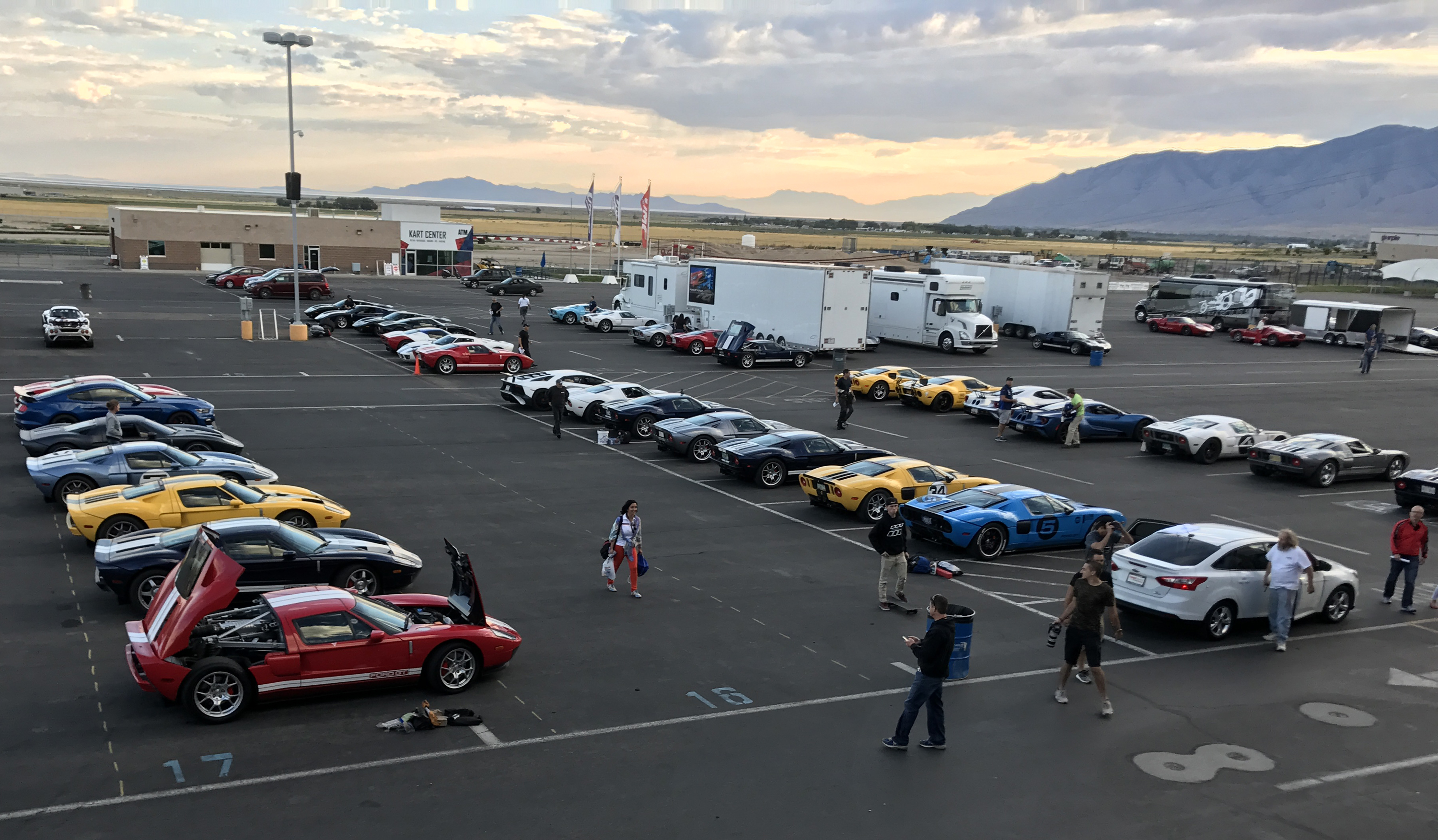 Ford GT Owners Rally 12 Utah Motorsports Campus Parking Lot