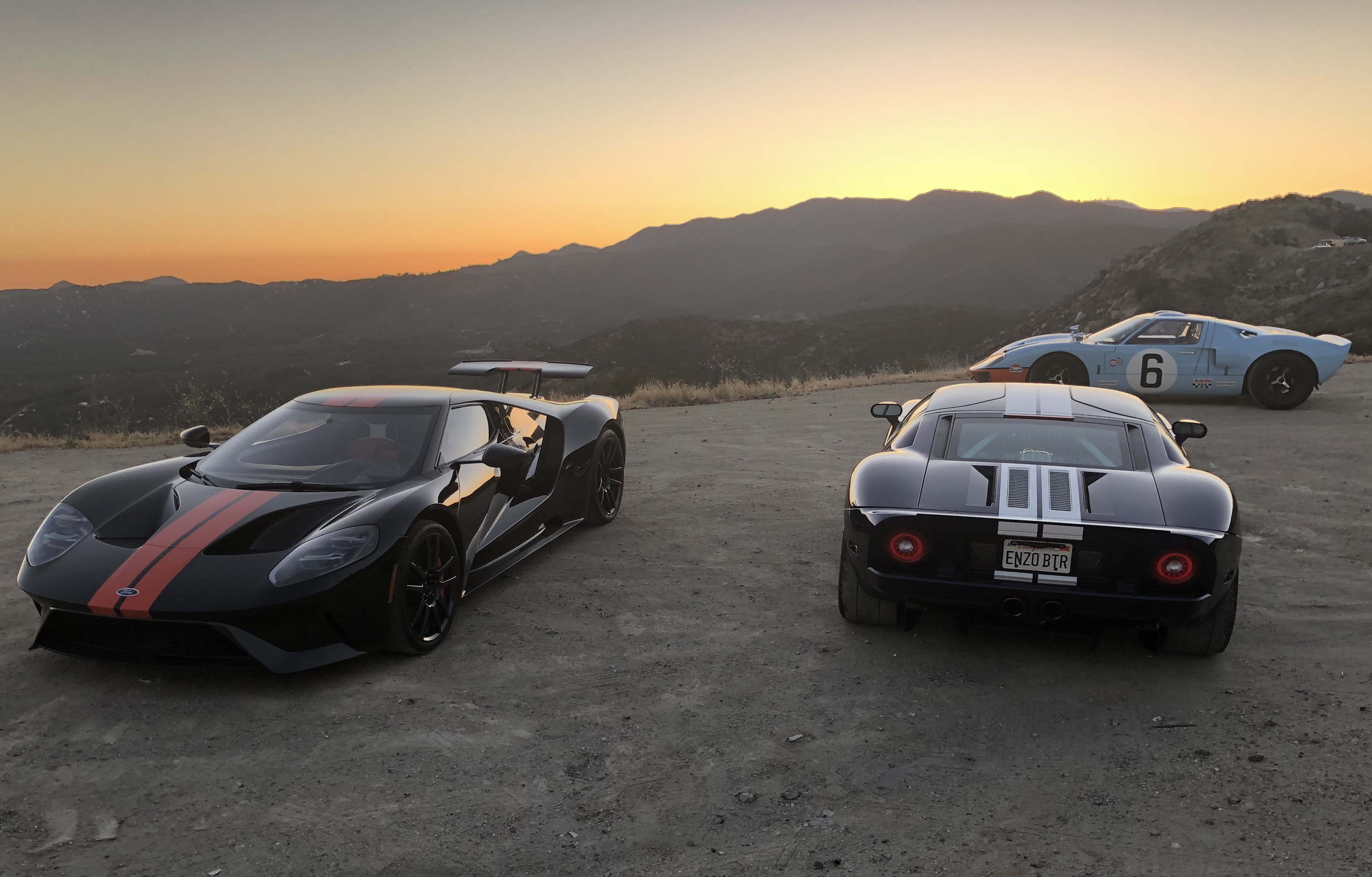 Ford GT Generations Sunset ENZO BTR Comparison Shoot